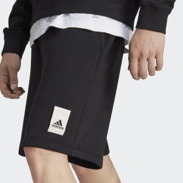 Adidas Short Noir En Molleton