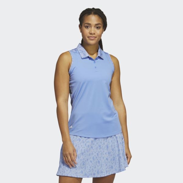 Polo De Golf Sans Manches Ultimate365 Bleu Adidas