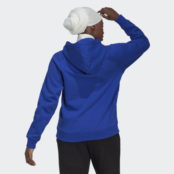 Sweat à Capuche Oversize Bleu Adidas
