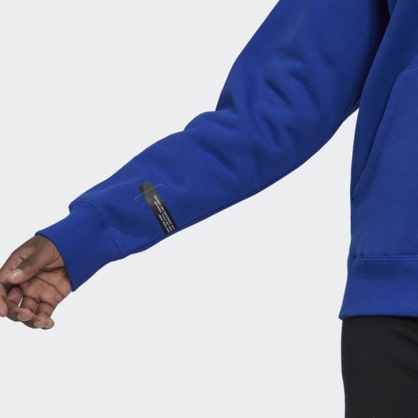 Sweat à Capuche Oversize Adidas Bleu