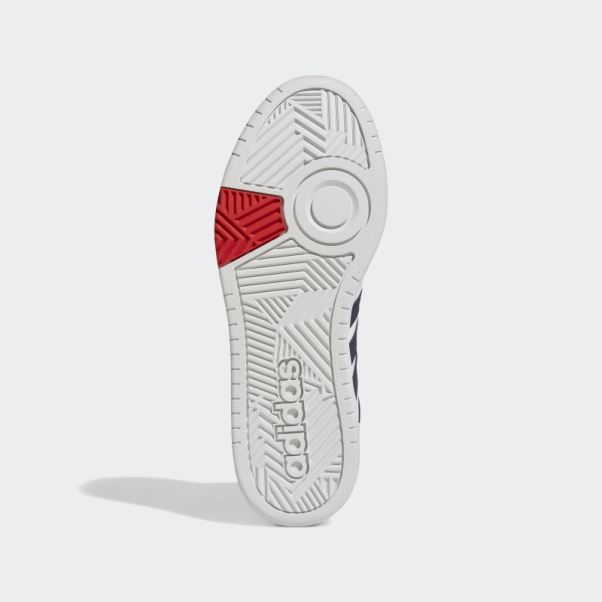 Hoops 3.0 Mid Classic Vintage Chaussures Adidas Blanc