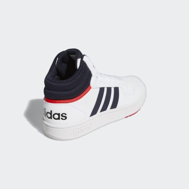 Hoops 3.0 Mid Classic Vintage Chaussures Adidas Blanc