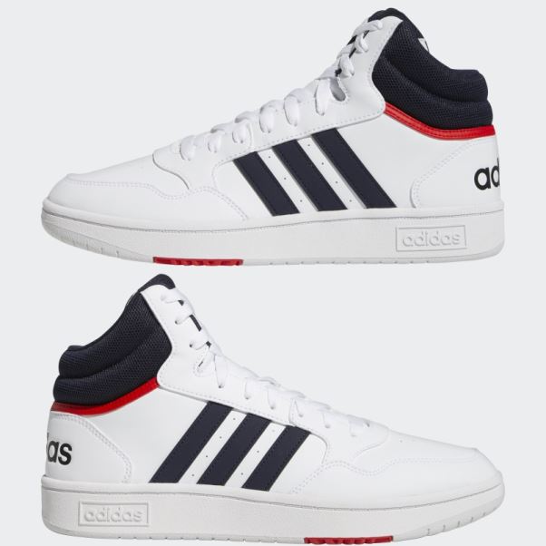 Hoops 3.0 Mid Classic Vintage Chaussures Adidas Blanc