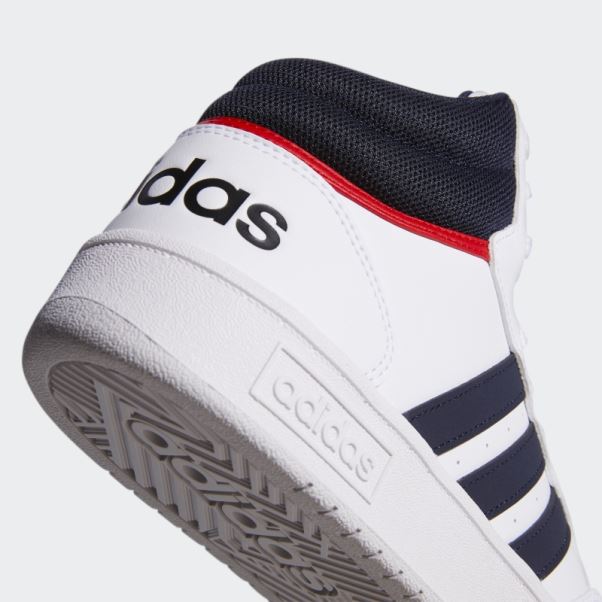Hoops 3.0 Mid Classic Vintage Chaussures Adidas Blanc