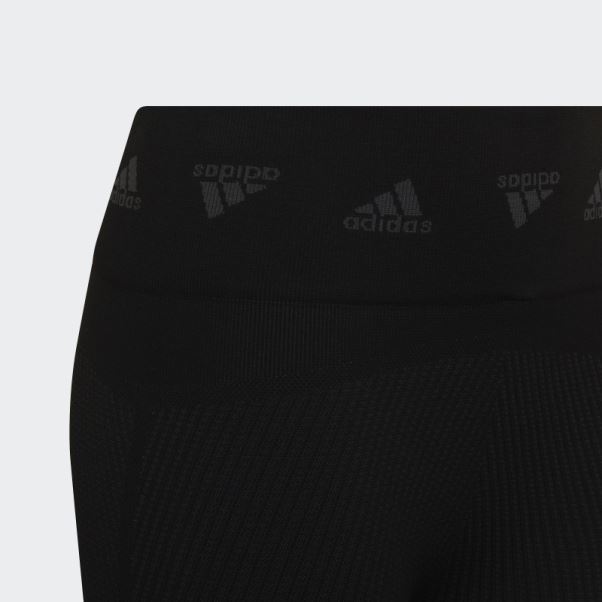 Collant D'entraînement Sans Couture Adidas Aeroknit Noir