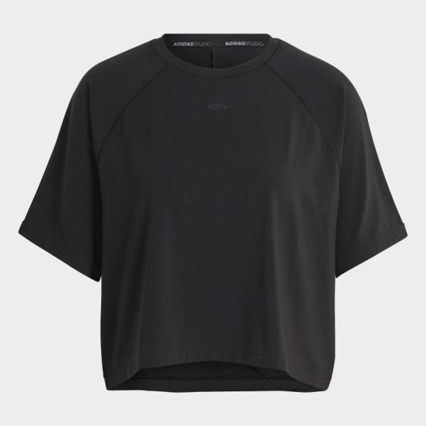 T-shirt Noir Adidas Aeroready à Dos Croisé