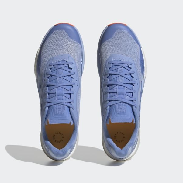 Bleu Aube Adidas Terrex Agravic Ultra Trail Chaussures De Course