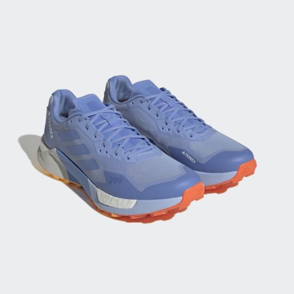 Bleu Aube Adidas Terrex Agravic Ultra Trail Chaussures De Course
