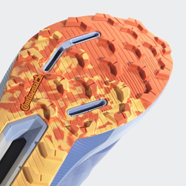 Bleu Aube Adidas Terrex Agravic Ultra Trail Chaussures De Course