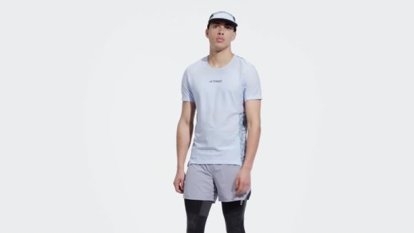 T-shirt De Trail Running Bleu Terrex Agravic Pro Adidas