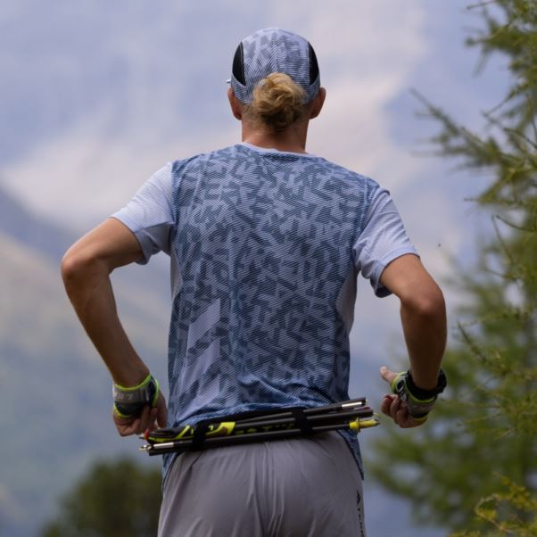 T-shirt De Trail Running Bleu Terrex Agravic Pro Adidas