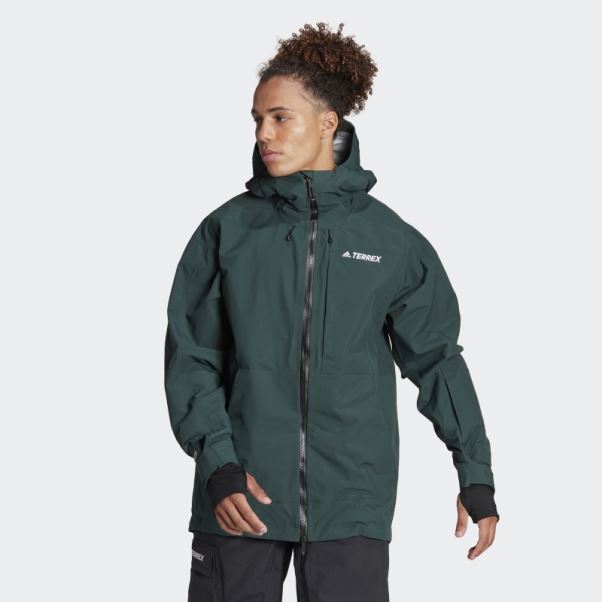 Veste De Neige Post-consommation Terrex 3 Couches Adidas Vert