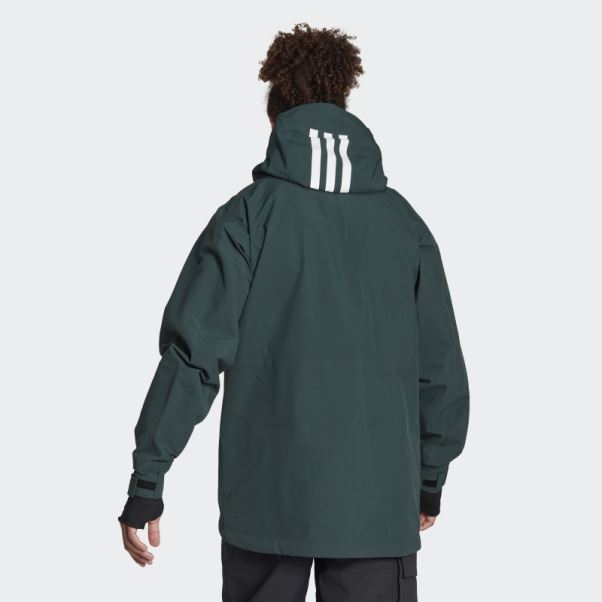 Veste De Neige Post-consommation Terrex 3 Couches Adidas Vert