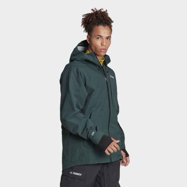 Veste De Neige Post-consommation Terrex 3 Couches Adidas Vert