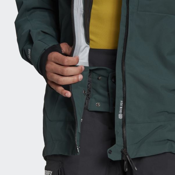 Veste De Neige Post-consommation Terrex 3 Couches Adidas Vert