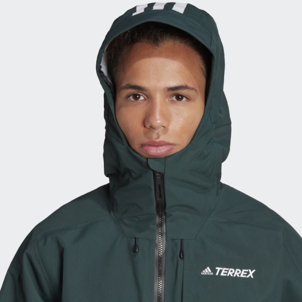 Veste De Neige Post-consommation Terrex 3 Couches Adidas Vert