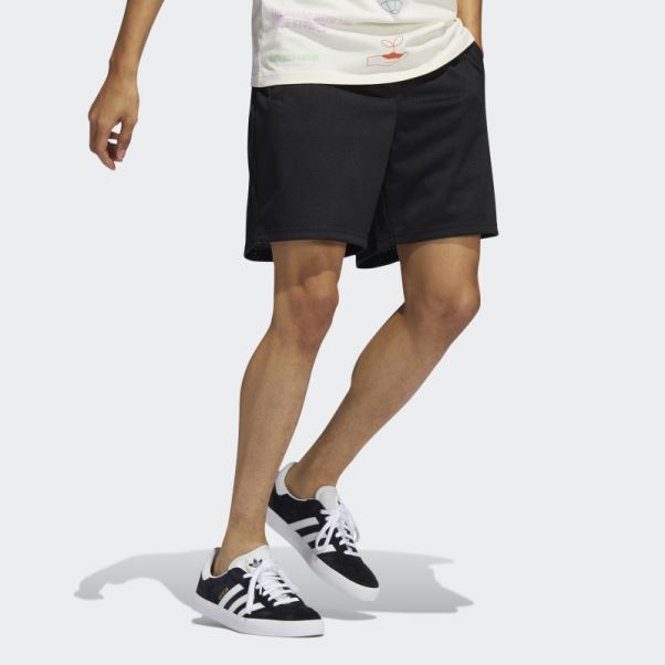 Short En Mesh Adidas Essentials Noir
