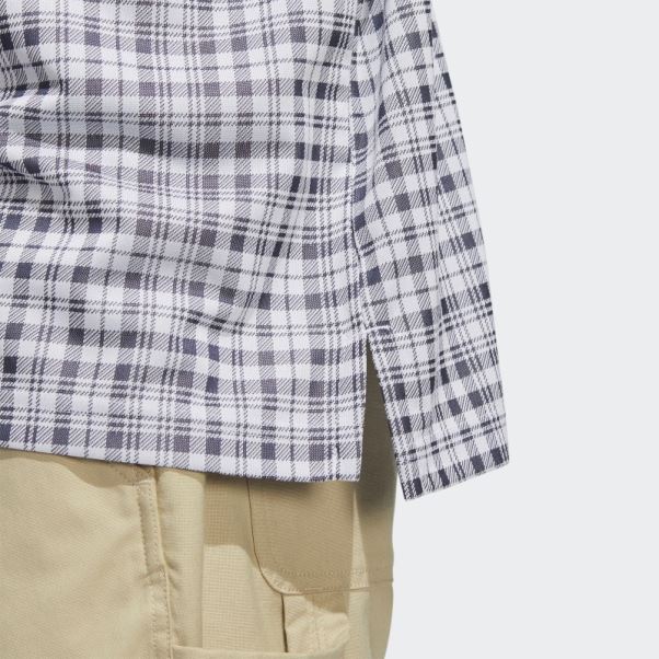 Polo Blanc à Carreaux Adicross Adidas