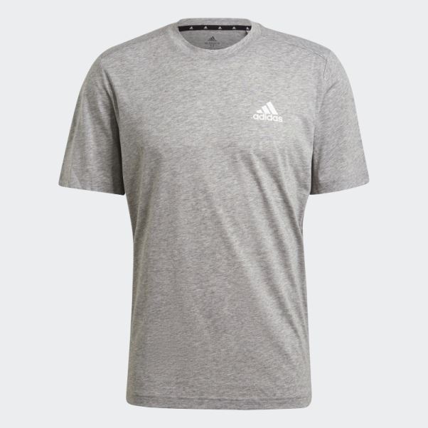 T-shirt De Sport Adidas Aeroready Conçu Pour Bouger Feelready Gris Moyen