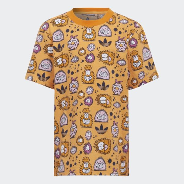 Ensemble Short Et T-shirt Adidas X Kevin Lyons Hazy Orange Mode
