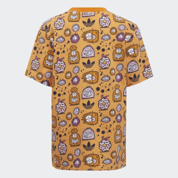 Ensemble Short Et T-shirt Adidas X Kevin Lyons Hazy Orange Mode