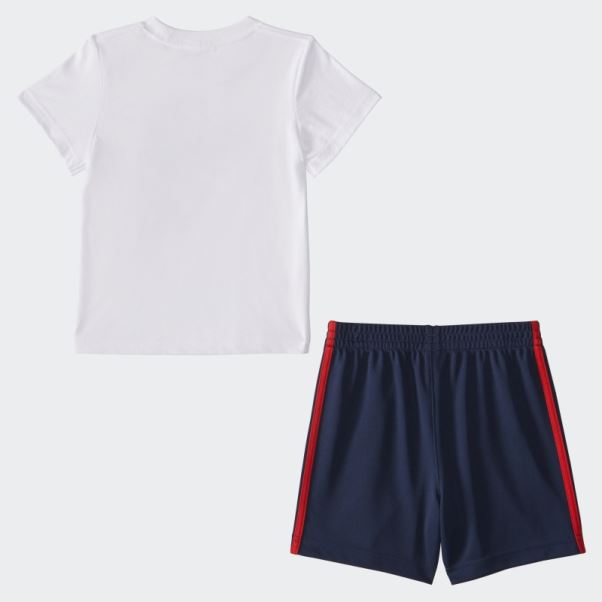 Ensemble T-shirt Et Short Adidas Ib Grpx Blanc