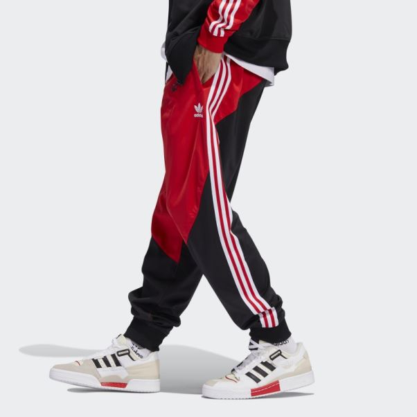 Pantalon De Survêtement Adidas Sst Bloqué Rouge