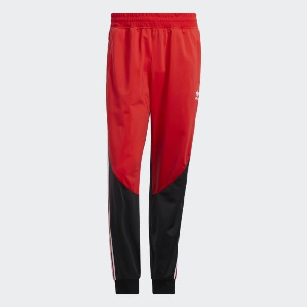 Pantalon De Survêtement Adidas Sst Bloqué Rouge