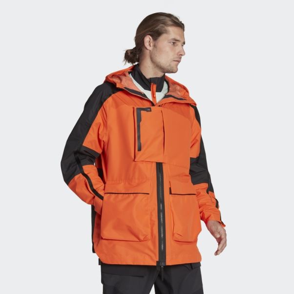 Veste De Ville Terrex Xploric Rain.rdy Adidas Orange