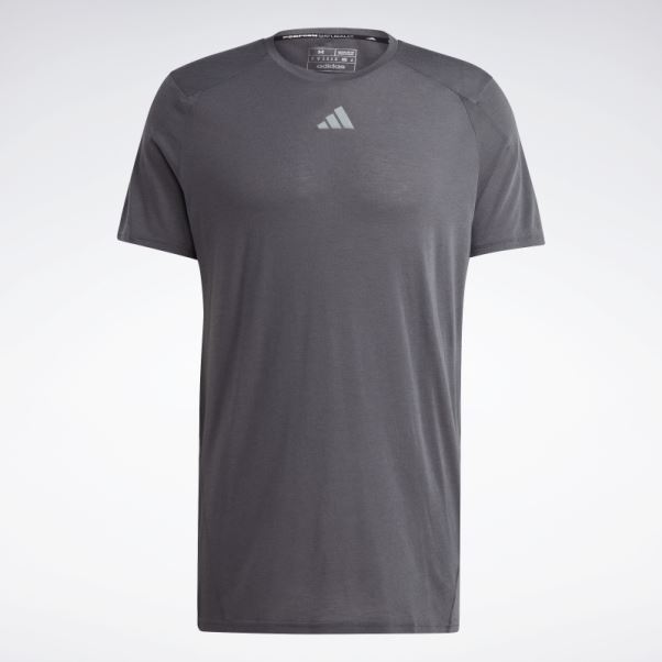 Win Trust T-shirt De Course Gris Adidas