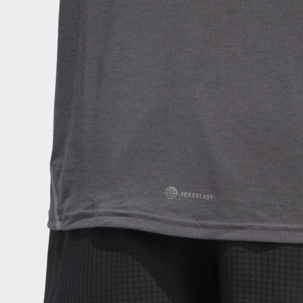 Win Trust T-shirt De Course Gris Adidas