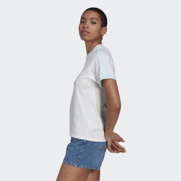 Tee Shirt Graphique Adidas Blanc