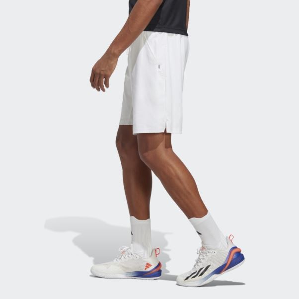 Short De Tennis Ergo Blanc Adidas élégant