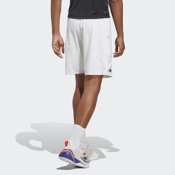 Short De Tennis Ergo Blanc Adidas élégant