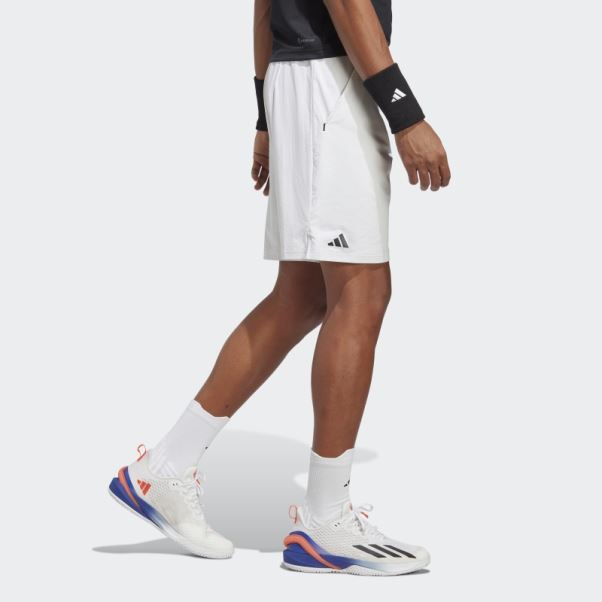 Short De Tennis Ergo Blanc Adidas élégant