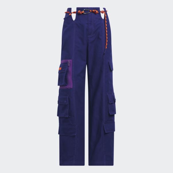 Pantalon De Jogging Cargo En Sergé Adidas Indigo