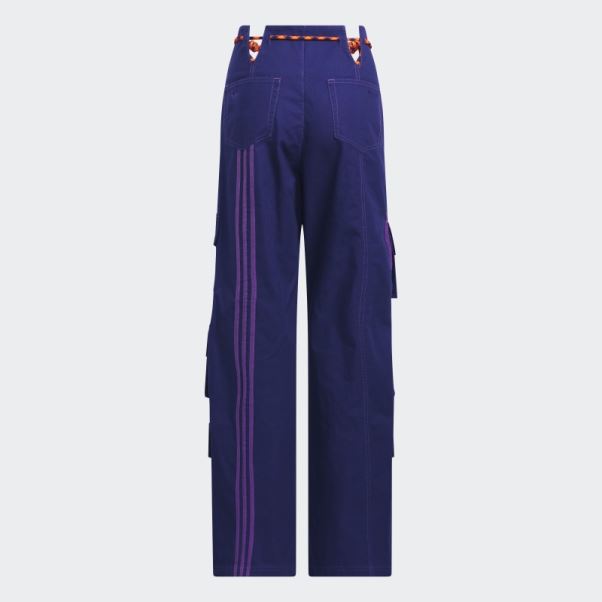 Pantalon De Jogging Cargo En Sergé Adidas Indigo