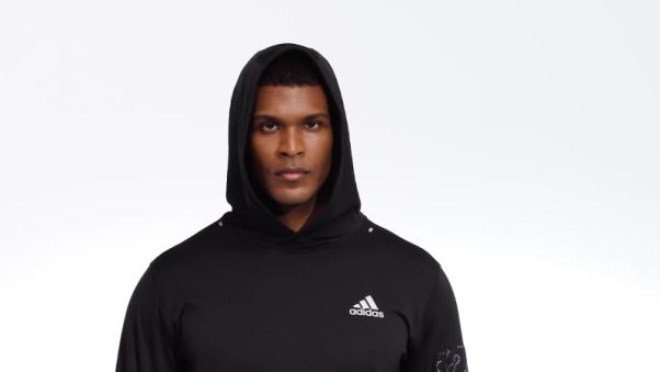 Adidas Polaire X-city Running Sweat à Capuche Noir Mode
