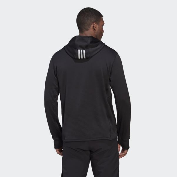 Adidas Polaire X-city Running Sweat à Capuche Noir Mode