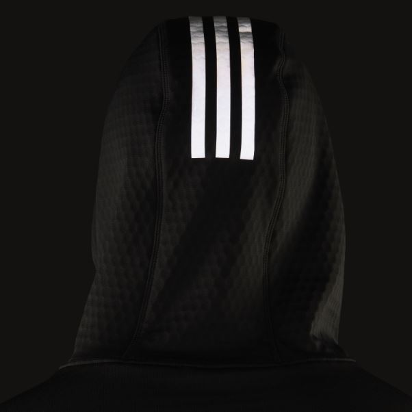 Adidas Polaire X-city Running Sweat à Capuche Noir Mode