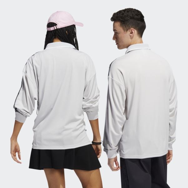 Polo Manches Longues (genre Neutre) Gris Adidas