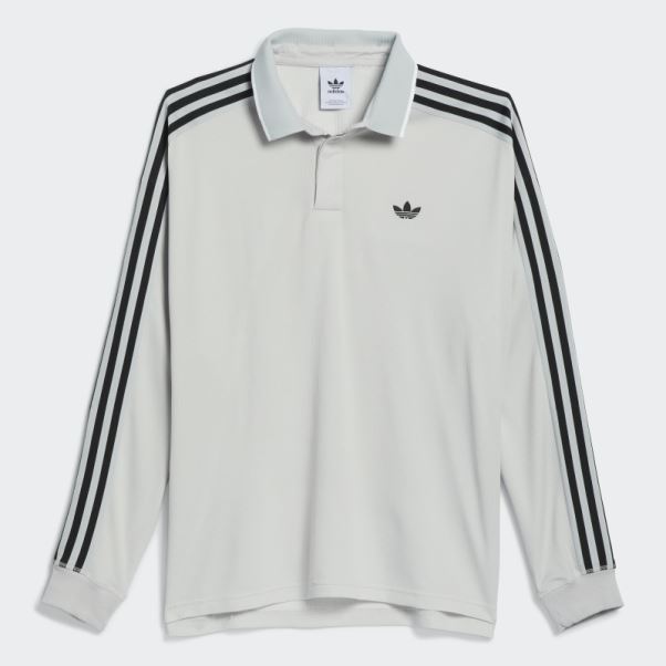 Polo Manches Longues (genre Neutre) Gris Adidas