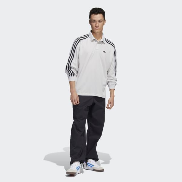 Polo Manches Longues (genre Neutre) Gris Adidas