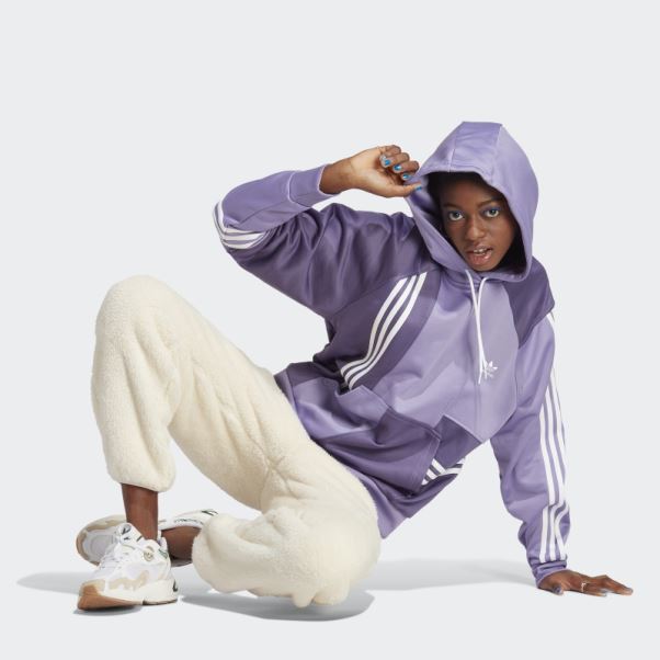 Sweat à Capuche Lilas Adidas