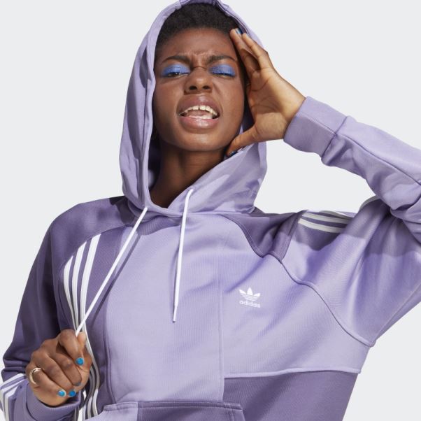 Sweat à Capuche Lilas Adidas