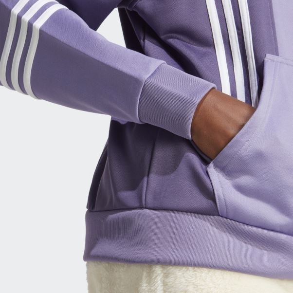 Sweat à Capuche Lilas Adidas