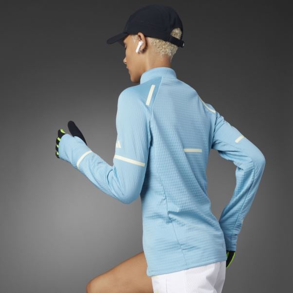 Reflect At Night X-city Haut De Course à Manches Longues Adidas Bleu Fashion