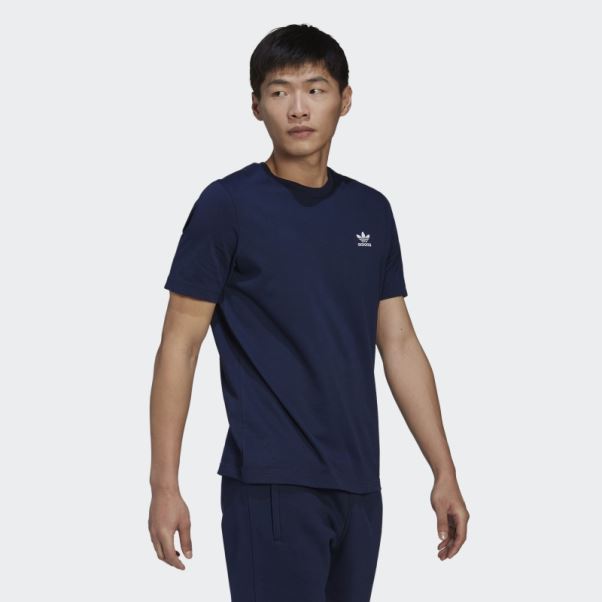 T-shirt Trèfle Adidas Night Indigo Adicolor Essentials