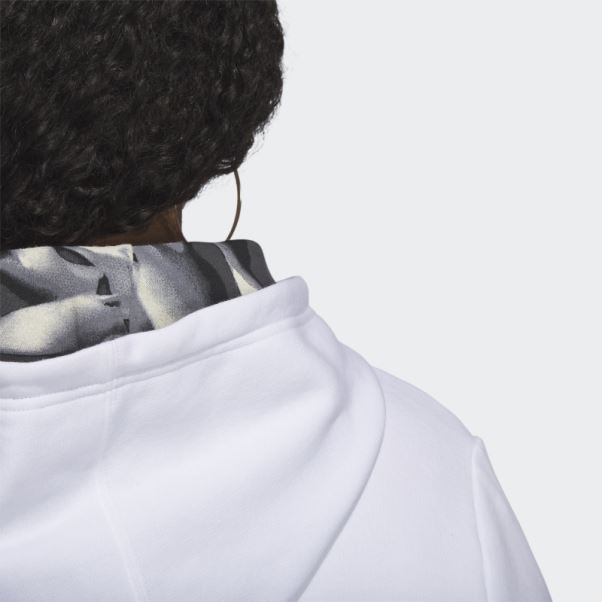 Sweat à Capuche Bloom (taille Plus) Blanc Adidas