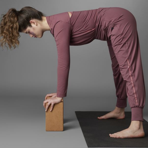 Pantalon De Yoga Adidas Authentique Balance Bordeaux